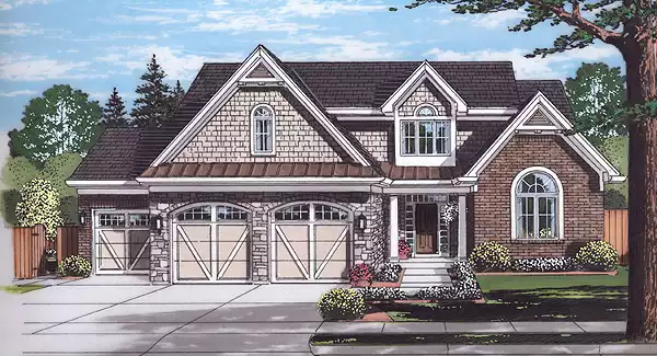 image of 2 story country house plan 6984